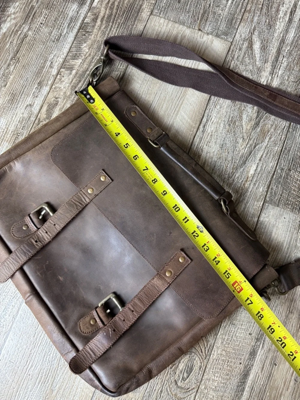 Classic Brown Leather Laptop, Office Bag for Men